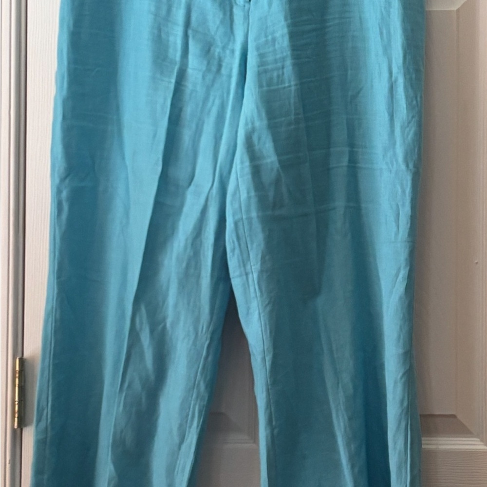 Willi Smith Aqua Wide Leg Pants
